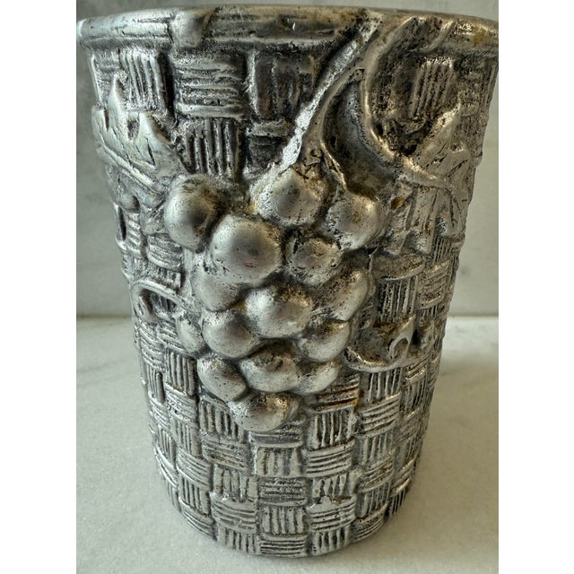 Vintage Pewter Wine Cooler For Sale In Austin - Image 6 of 8