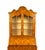 Sienna Early 20th Century Dutch Marquetry Trumeau Library Cabinet With Drop-Front Desk For Sale - Image 8 of 9
