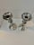 Woodside Silver Co. Pair of Unweighted Antique Woodside Sterling Co. Hexagonal Candlesticks .925 For Sale - Image 4 of 11