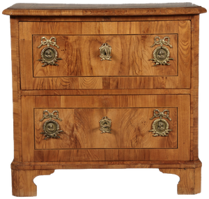 Small Baroque Chest of Drawers in Ash Veneer, 1780s