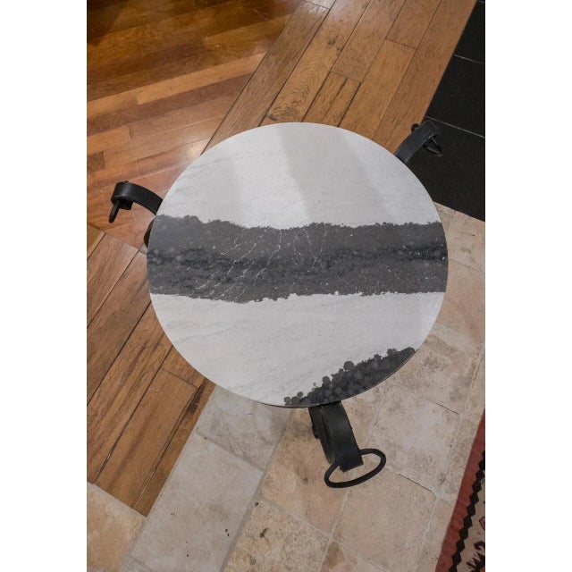 Marble Side Table For Sale In Houston - Image 6 of 7