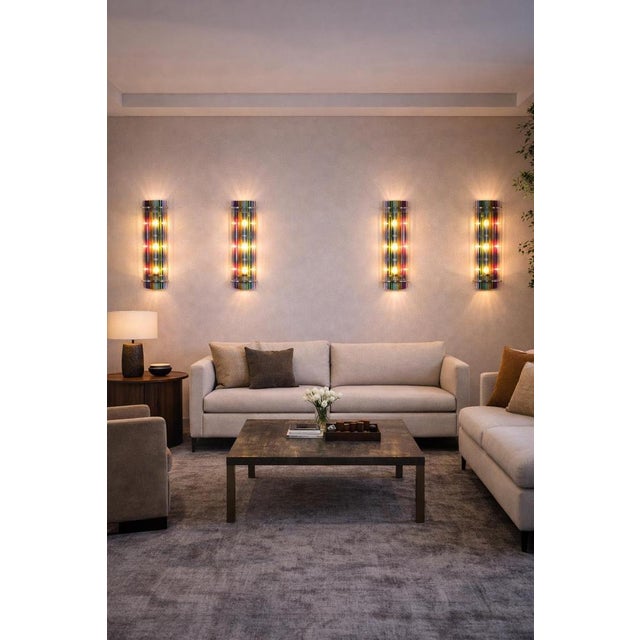 Italian Murano Glass Wall Sconces in the style of Venini, 1990s, Set of 4 For Sale - Image 6 of 18