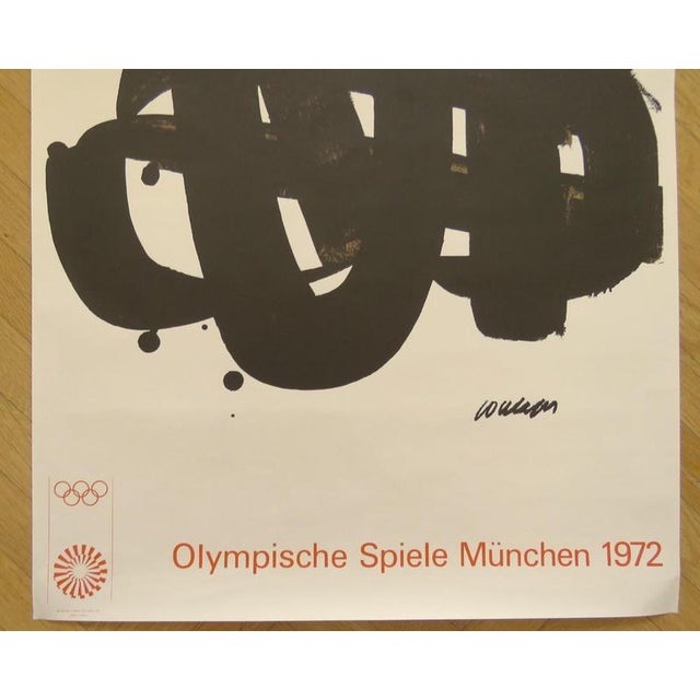 Munich Olympic Games Poster by Pierre Soulages, 1972 For Sale - Image 4 of 11