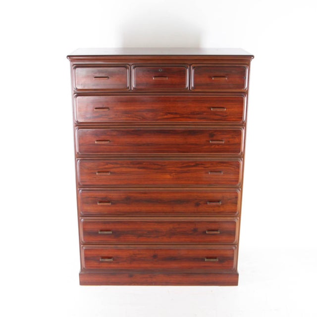 Japanese High Chest of Drawers, 1980s For Sale - Image 9 of 14
