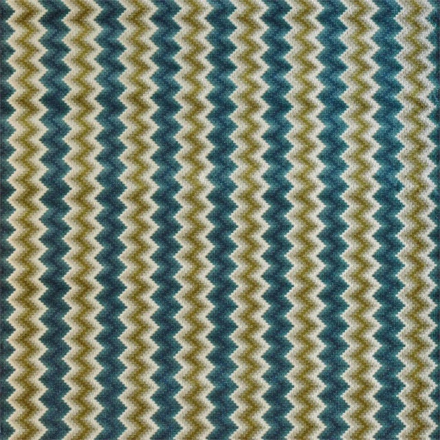 Harlequin Maseki Fabric in Emerald/Ochre For Sale