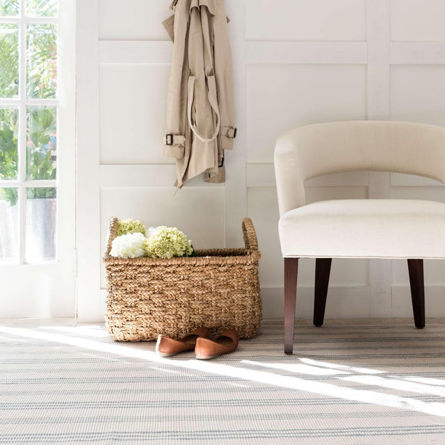 Dash & Albert Dash & Albert by Annie Selke Swedish Stripe Woven Cotton Rug, 2'6" x 12' For Sale - Image 4 of 6