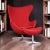 An exceptional early Egg chair and ottoman designed by Arne Jacobsen for Fritz Hansen, Denmark. This example dates...