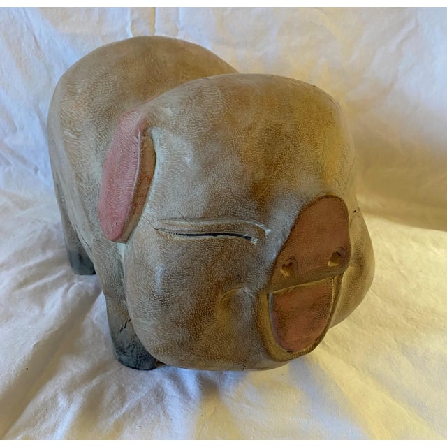 Hand Carved and Painted Wooden Happy Big For Sale In New York - Image 6 of 11