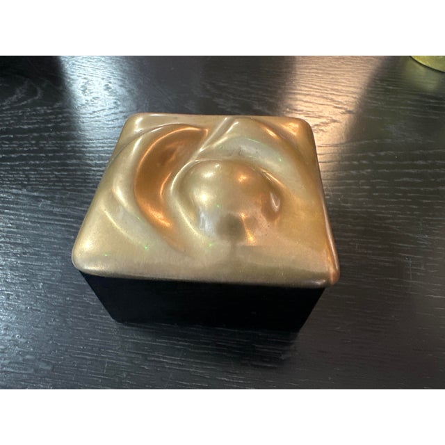 Bronze and Chinese Lacquer Box by Monique Gerber, 1970s For Sale - Image 9 of 10