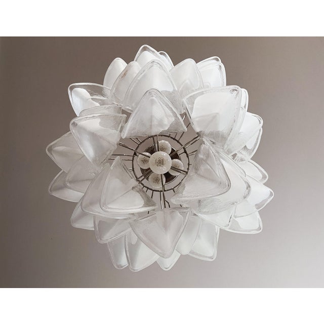 Vintage Italian Murano Chandelier with 41 Rondini Glass from Mazzega, 1990s For Sale - Image 6 of 18