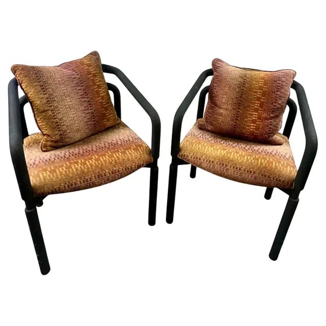 This rare pair of Rubber Chairs designed by Brian Kane for Metropolitan Furniture and produced by Steelcase in 1987...