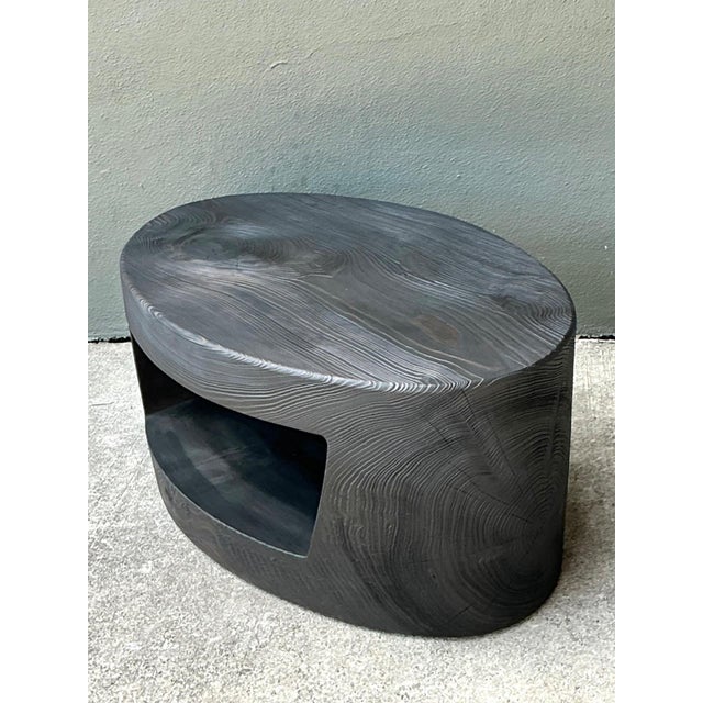 Late 20th Century Vintage Christian Liagre Cerused Coffee Table For Sale - Image 5 of 10