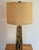 1970s Mid-Century Modern Studio Pottery Lamp With Shade and Finial For Sale - Image 10 of 10