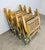 1970’s Mid Century Modern Rattan & Anodized Gold Aluminum Patio / Porch Chairs by Telescope For Sale - Image 11 of 12