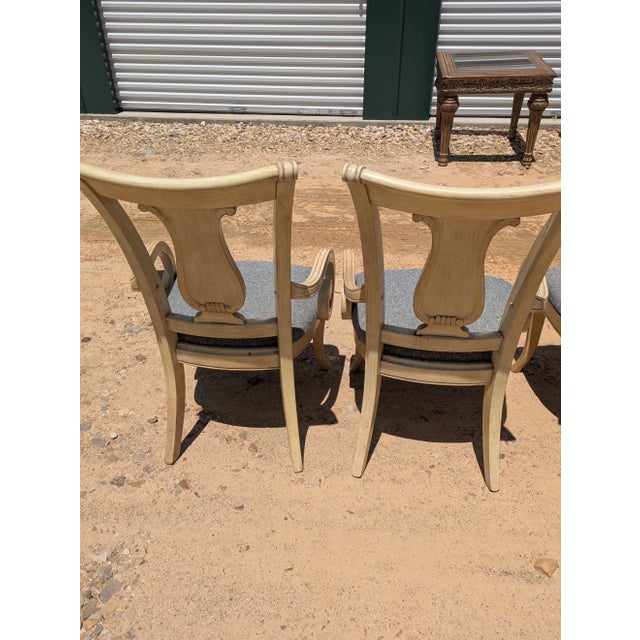 Mid-Century Modern 1980s Bernhardt Dining Chairs With Arms -Set of 2 Chairs. For Sale - Image 3 of 5