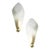 Italian Sanded Leaf Murano Glass Wall Sconces by Simoeng for Simoeng, Set of 2 For Sale - Image 7 of 7