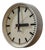 Industrial Grey Hammered Wall Clock from Aeg, Germany, 1960s For Sale