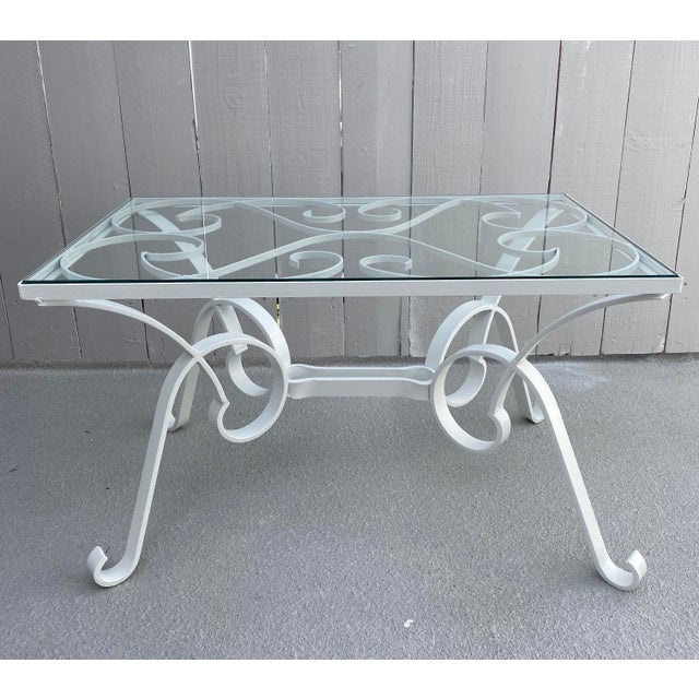 French Vintage Glass Top Coffee Table. For Sale - Image 13 of 13