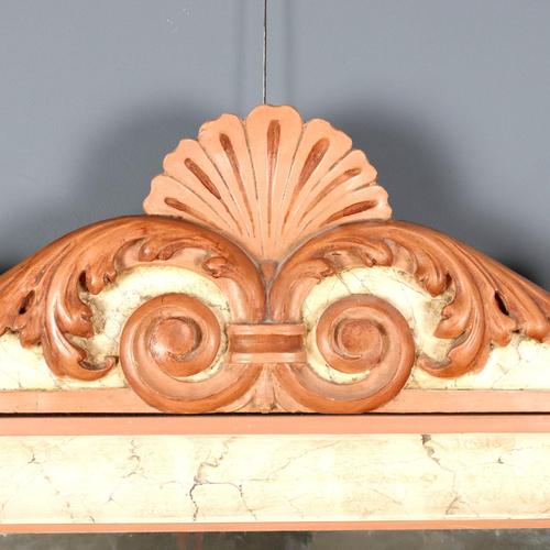 Vintage Lacquered Wood Mirror For Sale - Image 3 of 8