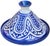 Early 20th Century Handmade Blue-Patterned Moorish Ceramic Lidded Bowl For Sale - Image 4 of 11