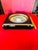 Victorian Vintage Wall Plaque Raised Cameo Black and Gold Frame For Sale - Image 3 of 7