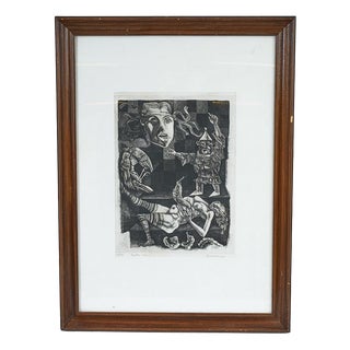 Bonora, Metaphysical Artwork, 1970s, Engraving For Sale