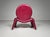 Animal Skin Calypso Lounge Chair in Pink Leather by Vittorio Introini for Saporiti, Italy, 1970s For Sale - Image 7 of 11