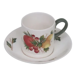 Wedgwood Covent Garden Ceramic Coffee Espresso Cup and Saucer Set