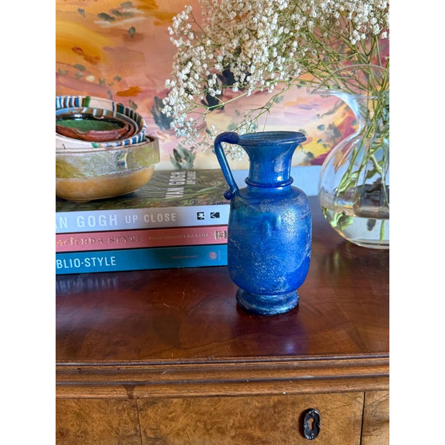 1960s Scavo Seguso Murano Attributed Hand Blown Glass Vase For Sale - Image 9 of 9