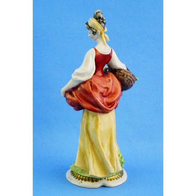 20th Century Porcelain Figurine by Giuseppe Cappè in the style of Capodimonte, Italy For Sale - Image 3 of 18