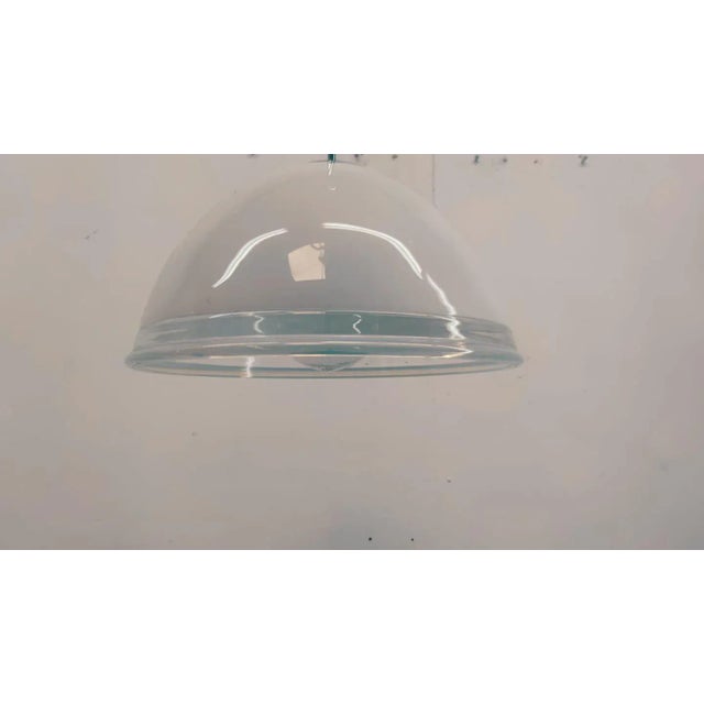 Aqua Murano Glass Suspension Lamp For Sale - Image 8 of 11