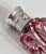 Glass Antique Victorian Bohemian Cut Glass Vanity Scent Bottle with Silver Mount For Sale - Image 7 of 18