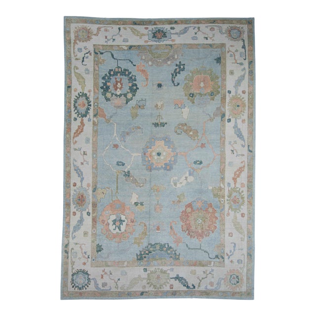 Turkish Oushak Rug 12'10" x 18'9" #20441 For Sale