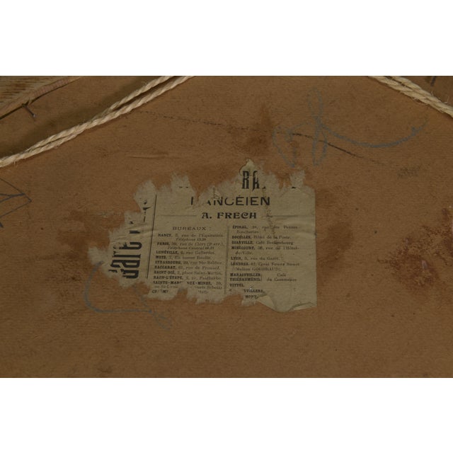 Art Deco Oval Oak Mirror, 1930s For Sale - Image 9 of 11