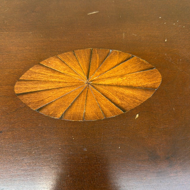 Farmhouse Antique Connecticut Federal Cherrywood Inlaid Snake Leg Candlestand, Circa 1800–1820 For Sale - Image 3 of 12