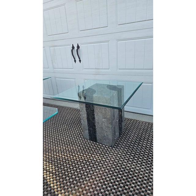 1980s Attributed Maitland-Smith Tessellated StoneTable Set For Sale - Image 14 of 18