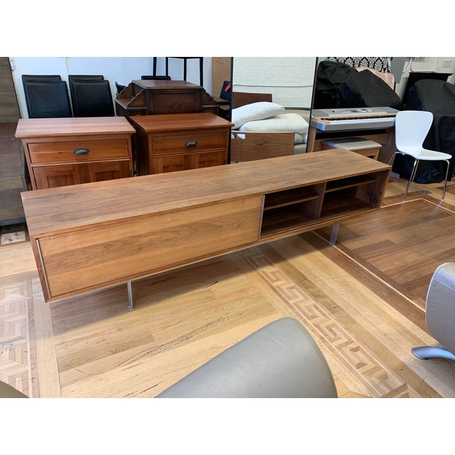 Room Board Smith Walnut Media Cabinet Chairish