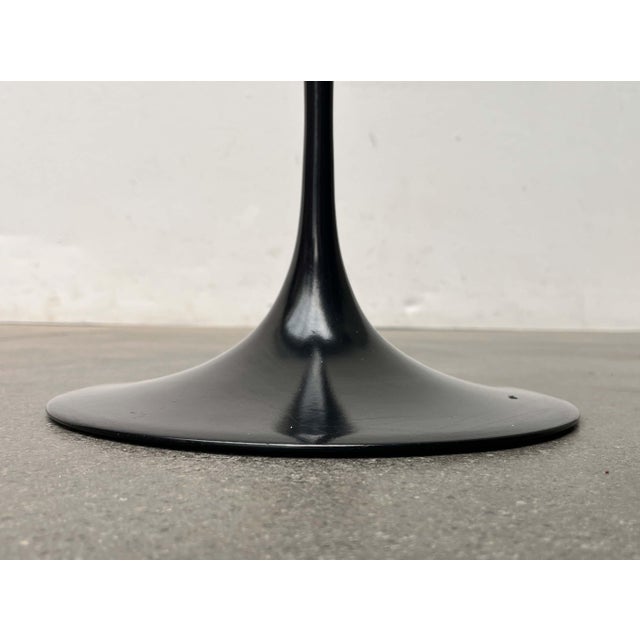 Eero Saarinen Mid-Century Modern Space Age Black Tulip Side Table Base by Eero Saarinen for Knoll International, 1960s For Sale - Image 4 of 18