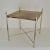 Wood Parchment Side Table on Chrome Legs by Aldo Tura For Sale - Image 7 of 10