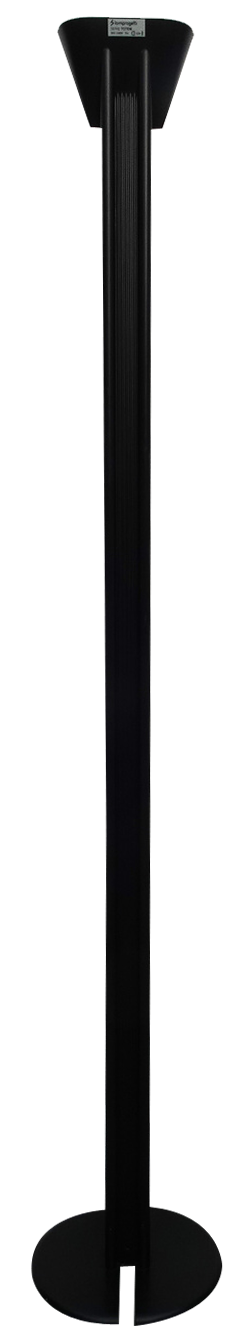 Vintage Italian Black Metal Floor Lamp by Lami Progretti, 1980