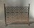 VTG French Country Black Rustic Wrought Iron Fireplace Screen W Candle Holders For Sale - Image 4 of 12