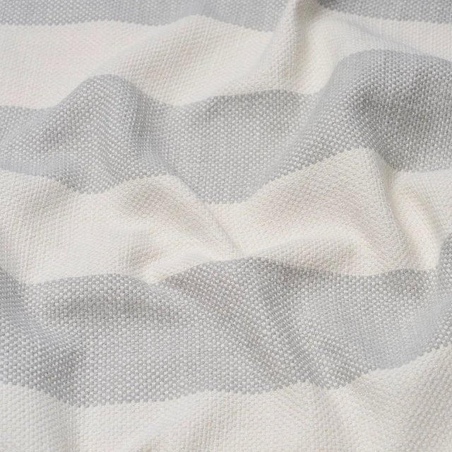 Contemporary SAMPLE - Schumacher X Caroline Z Hurley Desert Wide Stripe Fabric In Sky For Sale - Image 3 of 4