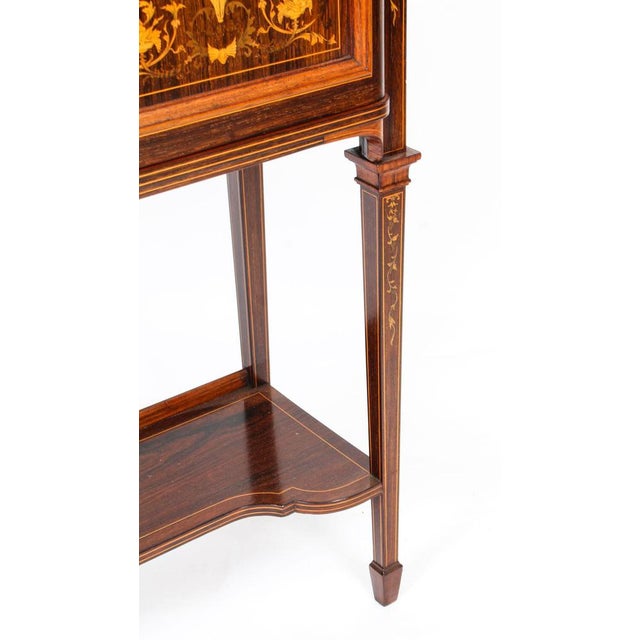 Antique Edwardian Inlaid Display Cabinet from Edwards & Roberts, 19th-Century For Sale - Image 15 of 18