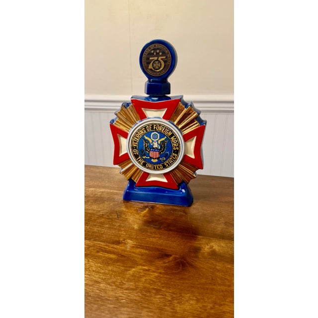 Late 20th Century Veterans of Foreign Wars 75th Anniversary Decanter For Sale - Image 10 of 12