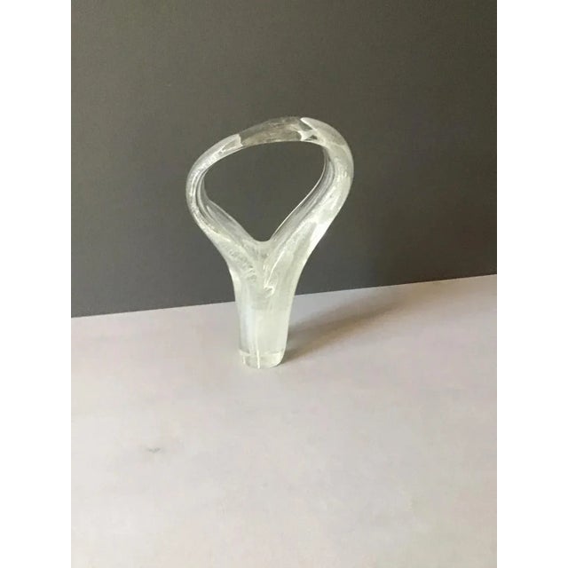 Vintage Modern Glass Sculpture For Sale - Image 9 of 11