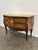 Louis XV Style Bombé Commode with Marquetry and Marble Top by R. Bacchin For Sale - Image 3 of 8