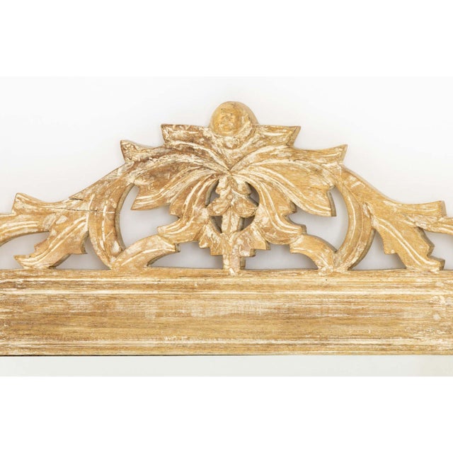 Louis XV Style Carved Wood Framed Mirror For Sale - Image 4 of 8