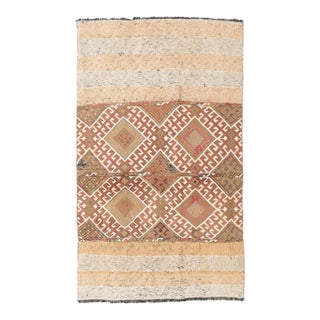 Small Unique Decorative Kilim Rug - 3`1″ X 5`3″ For Sale