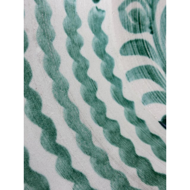 Green Large Spanish Fajalauza Ceramic Lebrillo Bowl For Sale - Image 8 of 10