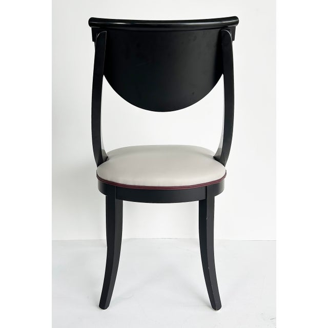 Late 20th Century Attributed to Pietro Constantini Italian Regency Klism Os Dining Chairs, Set of 6 For Sale In Miami - Image 6 of 9